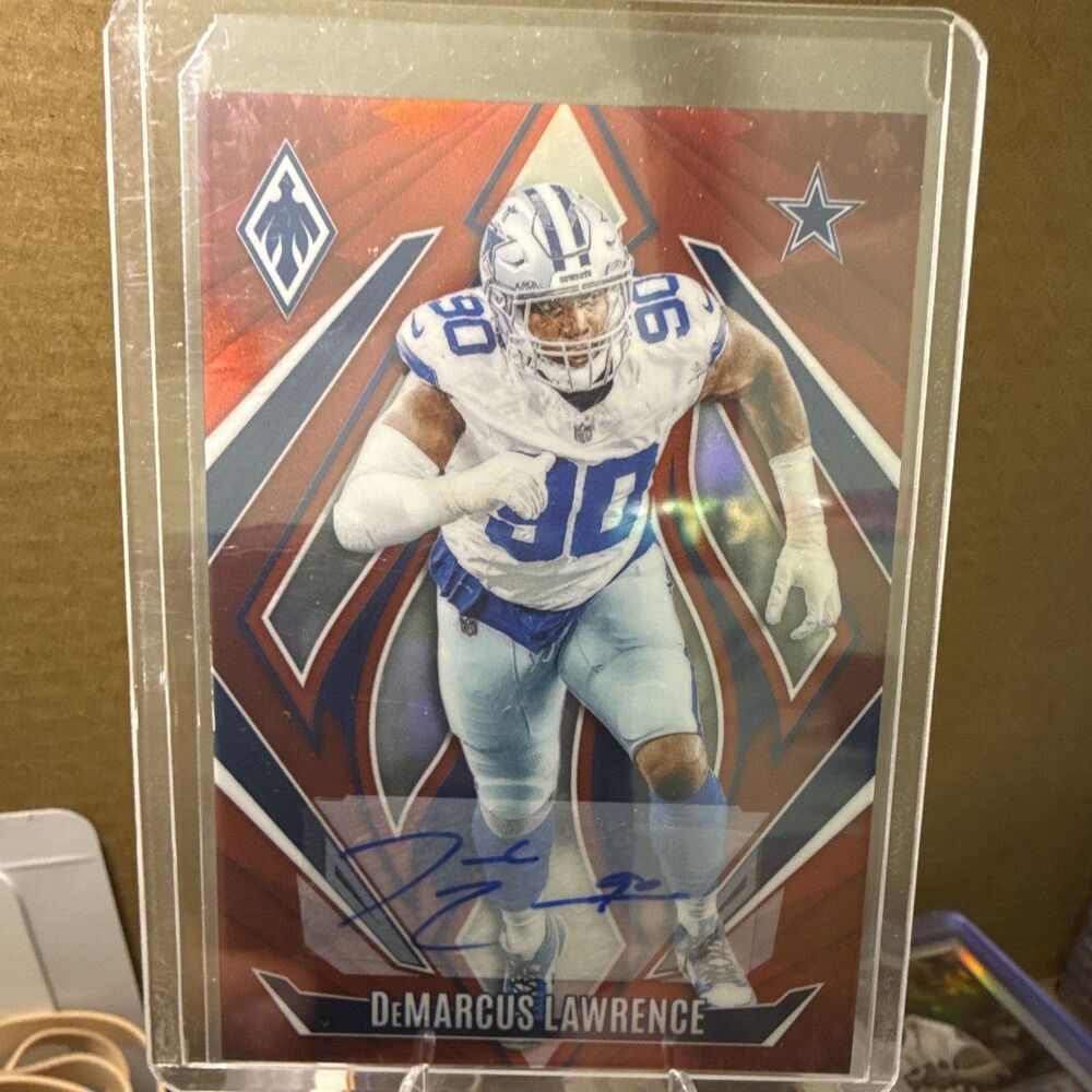 2024 Panini Phoenix DeMarcus Lawrence Hard Signed Auto 66/78 Cowboys #40